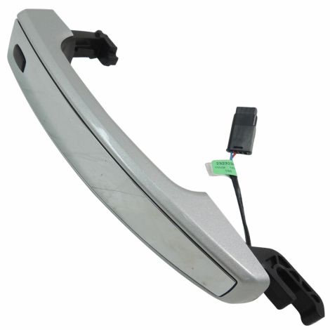 13596145 Exterior Door Handle Rear Painted Switchblade Silver w/Chrome Insert