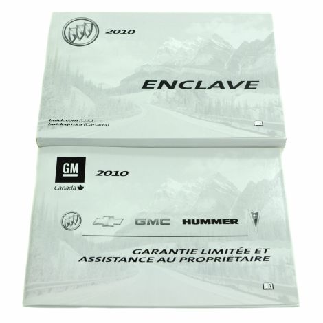 25851636 Canadian Owner's Manual & Warranty Book 2010 Buick Enclave