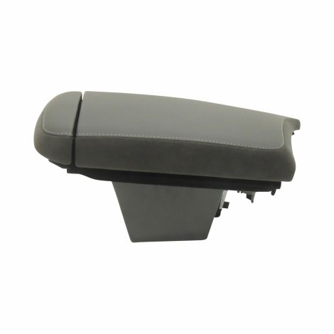 84455623 Armrest With Compartment Black Suede Grey Stitch 2014-19 Cadillac CTS