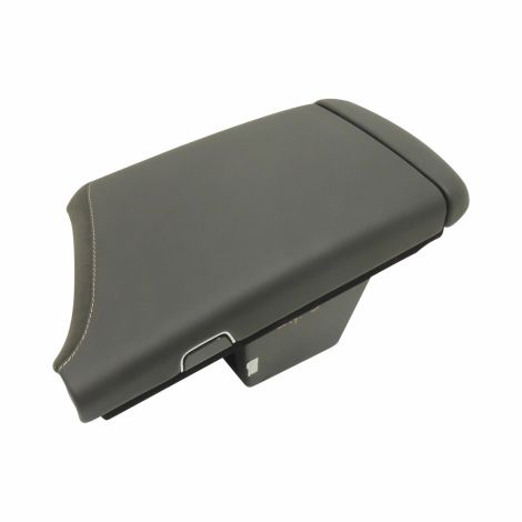 84455628 Armrest With Compartment Black Suede Yellow Stitch 2017-19 Cadillac CTS