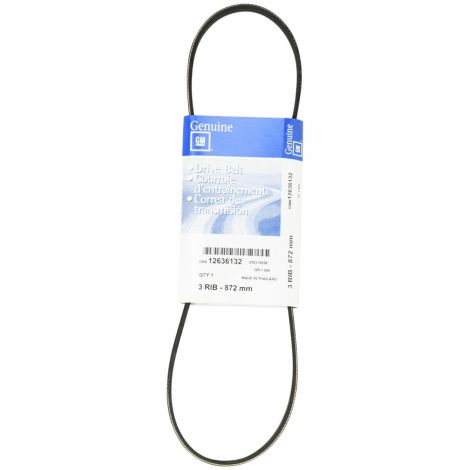 ACDelco 12636132 V-Ribbed Serpentine Belt New OEM GM 2016-19 Chevy Volt