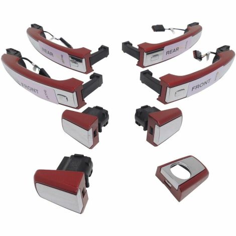 Regal Cruze Malibu Crystal Red w/Chrome 4 PC Door Handle Kit 13577716 13577718