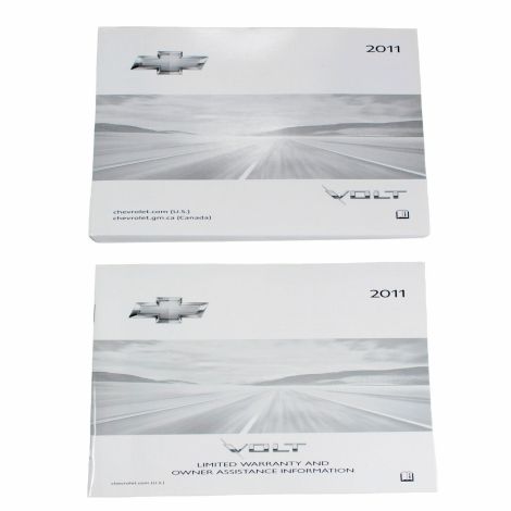 20819511 20819514 Owner's Manual Portfolio & Warranty Booklet 2011 Chevy Volt